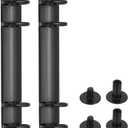 PATIKIL A5 6-Hole Ring Binder Mechanisms, 2 Set Binder Spines Replacement, Black (8.70.7 Inches/22.12 Cm (L*w))