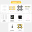 4WD Robot Car Chassis Kit with TT Motor, Battery Box, Acrylic Chassis and 4 Wheels for Robotics Projects, Smart Robot Chassis, Robots Car Platform for Arduino Raspberry Pi (4WD Robot Chassis)