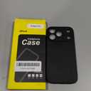 JETech 0.6mm Slim Case for iPhone 17 Pro 6.3-Inch, Not for iPhone 17/ Air/17 Pro Max, PC/TPU Material, Ultra-Thin Lightweight Minimalist Cover, Matte Anti-Fingerprint Finish (Black)