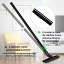 Eagles Vacuum Cleaner Accessory, Plastic 1-3/8" Extension Wands, 35mm Hose, 2 Pipe Extent to 34in, Brush Tool Head (2+1), Black