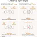 HOSOM Polished Brass Door Knob Privacy Door Knob with Lock, Interior Door Knobs for Bedroom and Bathroom, Keyless Doorknob with Round Ball, Gold Door Handle, 1 Pack