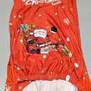 JQinHome Christmas Chair Covers Set of 4,High Stretch Removable Washable Chair Seat Protector Cover for Christmas Decoration-Christmas Theme Decor with Snowflake(Santas Gift) Picture May Differ