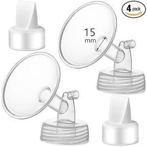 Momstouch 15mm Flange and Duckbill Valve Compatible with Spectra S1 S2 9 Plus Breastpump Replacement to Spectra Pump Parts, Not Original, Replace Accessories.
