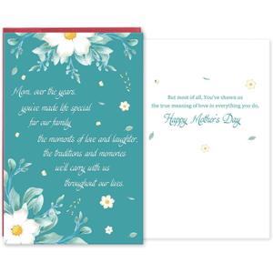 Mother's Day Card for Mom, Happy Mother's Day Card from Daughter Son, Appreciation Gift for Mom on Mothers Day