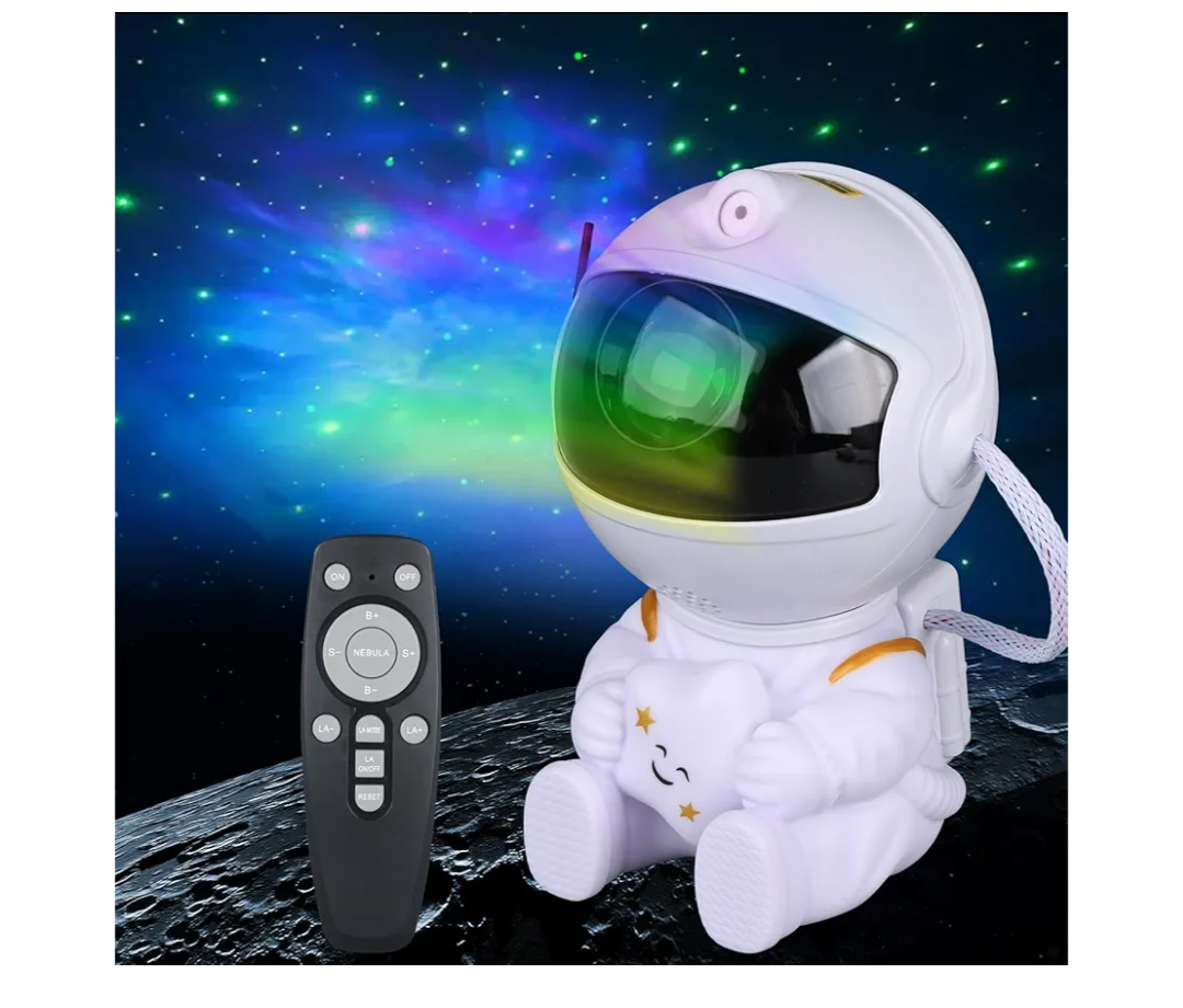 Astronaut Star Projector, Star Projector Galaxy Light for Kids，8 Modes Remote and 270° Adjustable Led Lights for Bedroom, Girls Room Decoration, Home Theater, Ceiling, Timer (Original White)