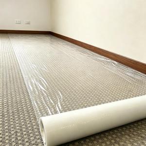 YADI Carpet Protection Film Adhesive, 24" x 200' Clear Carpet Protector Film with Clean Removal & Easy Unwind, Rug Carpet Protective Roll for Painting, Renovation, Pets, Construction