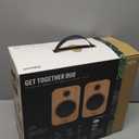 House of Marley Get Together Duo, Powerful Bookshelf Speakers with Wireless Bluetooth Connectivity and Sustainable Materials (Signature Black)