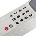 Diydeg Retro Mobile Phone, 80S 90S Old Fashioned Portable Brick Cell Phone Ornament, Simulation Photographic Props Vintage Cellular Phone Model for Party Decorations Home Stage Decor (White)