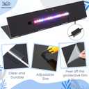 Sieral Aquarium Lids Canopy with LED Light, 3 Pcs, Black, 30x12in