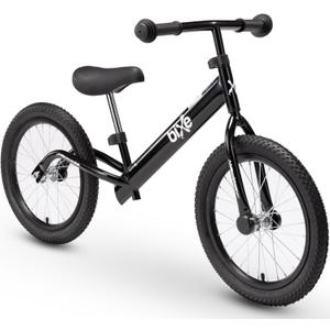 Balance Bike: for Big Kids Aged 4, 5, 6, 7, 8 and 9 Years Old - No Pedal Sport Training Bicycle | 16inch Wheel (Black)