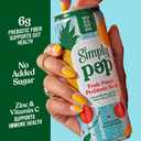 Simply POP Prebiotic Soda Fruit Punch Cans, 12 fl oz, 12 Pack (EXP 06/01/26)