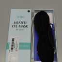 YFONG Heated Eye Mask for Dry Eyes, Stye and Migraines, USB Electric Eye Mask with 3 Temperature Settings & 4 Time Controls, Warm Eye Compress with Washable Cover for Eye Strain,Puffy and MGD (Black)