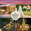 Gtongoko 120 Pack Galvanized Landscape Staples Garden Plant Cover Stakes 10 Inch 11 Gauge SOD Staples Ground Fence Stakes for Landscaping Securing Weed Barrier Fabric, Christmas Decorations