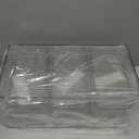 Hudgan Large Taco Bar Serving Set for Party with 3 Separate Containers, Mimosa Bar Accessories with Lids, Chilled Condiment Caddy Organizer for Salad, Fruit, Party Garnish