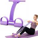 Upgraded 8-Tube Pedal Resistance Band with Handles, Elastic Sit Up Pull Rope for Abdomen, Waist, Arm, Leg Stretching, Multifunction Tension Rope Fitness Equipment, Home Yoga Slimming & Body Shaping