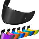 PSLER Sedici Strada 2 Visor - Sedici Strada 2 and Strada 3 Face Shield Motorcycle Helmet visor Accessories Replacement for LS2 FT2 VECTOR Sedici Strada 2 Strada 3 FF801 FF397Dark Black