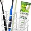 Urbanstrive 304 Stainless Steel Bathroom Toothbrush Holder Toothpaste Holder Stand Bathroom Accessories Organizer, Silver