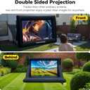 Inflatable Movie Screen Outdoor, 24FT Blow Up Projector Screen for Outside with Air Blower and Carry Bag, Support Front & Rear Projection Easy Set Up for Backyard Movie Night Pool Party