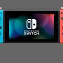 Nintendo Switch with Neon Blue and Neon Red JoyCon