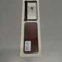 Rustic Toilet Paper Holder Wall Mount - 6.69"x2.95" Solid Wood Bathroom Tissue Paper Roll Hoder with 5.7" Stainless Steel Rod, Farmhouse Paper Towel Holder for Small Space