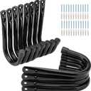 Garage Storage Hooks 3.5Inch Heavy Duty Wall Mounted Garage Utility Hooks 12 Pack Hangers Great for Tools Bikes Ladders Chairs