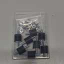 M4 Rubber Vibration Isolator Mount with Studs-Anti Vibration Shock Absorber for Car Bobbins, Pack of 8 M4X10mm 15X15mm with 16pcs LockNuts