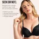 Smart & Sexy Womens Maximum Cleavage Underwire Push Up Bra (Black)
