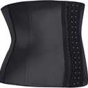 YIANNA 
Waist Trainer Women Body Shaper Long Torso Tummy Control Corset for Sport Cincher Latex Shapewear
 XL