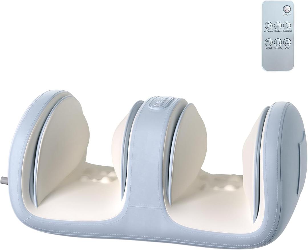 TISSCARE Foot Massager for Plantar Fasciitis, Foot Massager with Heat, Foot and Calf Massager with Massage Roller,Air Bag,Deep Kneading, Pain Relief, Gift for Women and Man
