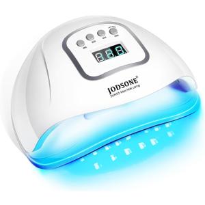 JODSONE U V LED Nail Lamp with Gloves Kit, Nail Dryer for Gel Nails Professional for Home and Salon (M5m)