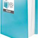 Dunwell Presentation Binder 60-Pocket, Displays 120 Pages, 8.5x11 Portfolio Binder with Plastic Sleeves, Storage and Organizer for Documents, Photos, Kids Artwork, Projects, Recipes (Aqua)