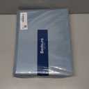 Bedsure Queen Sheet Set, Cooling Sheets for Queen Size Bed Set, Rayon Derived from Bamboo, PureWoven, Breathable & Soft, Deep Pocket, Hotel Luxury Silky Bedding for Hot Sleepers, Dusty Blue