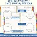 19 Months Planner, 2026 Weekly & Monthly Planner, 8.5"11" Daily Weekly Monthly Calendar Planner, June 2025-Dec 2026 Organizers with Habit Tracker for School & Office, Colored Tabs, Stickers, Pocket, Ruler Bookmark-Beige