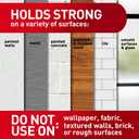 Command Poster Strips, 256 Strips Damage-Free Poster Hangers, No Tools Requried, Great for Home, Room, Wall, Office, and Dorm Decor, White Adhesive
