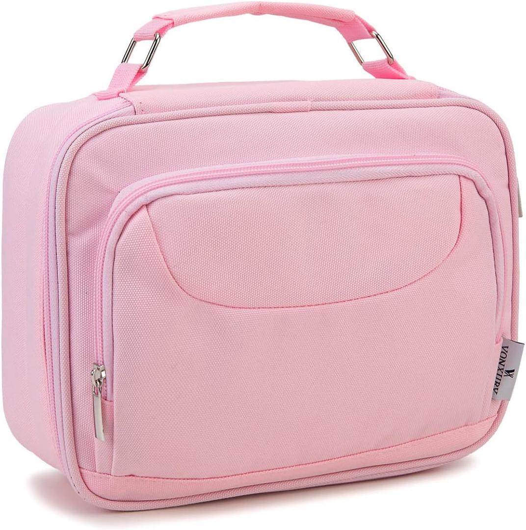 Large Pen Pencil Case,VONXURY High Capacity Art Colored Pencil Pouch Portable Stationery Organizer With 2 Detachable Layers 54 Slots Multiple Zipper Pockets for School Office College (Light Pink)