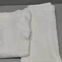 NICETOWN White Linen Sheer Curtains and Drapes 84 inches Long, Rod Pocket & Back Tab semitransparent with Light Through Vertical Window Treatments for Sliding Glass Door & Living Room, 52"W, Set of 2