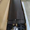 Bellemave Metal Queen Size Loft Bed with Stairs and Wardrobe,Heavy Duty Loft Bed Frame with LED Lights and Charging Station for for Kids, Teens, Adults,Black Woodgrain