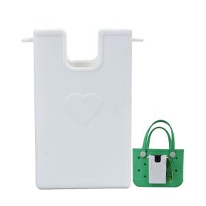 Addoklm Soft Silicone Cell Phone Holder Accessories for Bogg Bags, Fits All Cell Phones, Portable and Secure (White, for Small Bags)