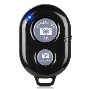 Remote Control for TikTok,Wireless Remote Camera Shutter with Zoom in Out for iPhone&Android, Front Rear Camera Switch,Page Turner for EBook APP, Phone Remote, Scrolling Ring for TIK Tok, Black