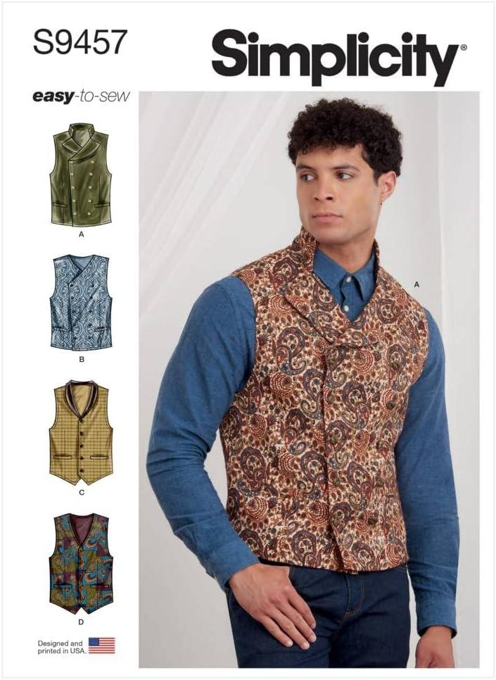 Simplicity Mens Vests-34-36-38-40-42