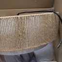 Lornwick Bohemian Semi Flush Mount Ceiling Light - 18 Inch Handmade Hemp Rope Shade (Fabric Lining), Farmhouse Pendant, E26 Base, Max 60W (Bulbs Excluded), for Dining, Living, Bedroom, Kitchen
