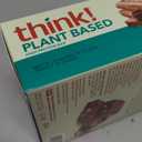 think! Vegan/Plant Based High Protein Bars - Sea Salt Almond Chocolate, 13g Protein, 5g Sugar, No Artificial Sweeteners, Non GMO Project Verified, 10 Count Best Before 08/18/2025