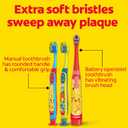 Colgate Kids Pokemon Toothbrush and Kids Toothpaste Gift Set, Includes Pokemon-Themed Battery Toothbrush, 2 Bubblegum Flavored Fluoride Toothpastes, and 2 Manual Toothbrushes