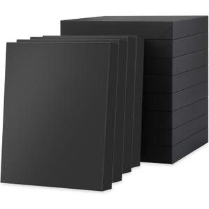 JINMING 12 Gift Boxes with Lids 11x8.5x1.5 Inches for Clothes, Black Gift Boxes, Apparel Boxes for Mother's Day, Father's Day and All Occasion