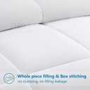 EASELAND Twin XL Down Alternative Comforter, White, 68x92 Inches