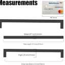 10 Pack 10''(256mm) Matte Black Cabinet Pulls Kitchen Stainless Steel Cabinet Handles Square Cabinet Hardware for Cupboard Drawer Pulls