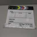 3 x Movie Film Video Clapboard irector's Cut Action Scene Clapper Board,Movie Theme Party Decorations - Black/Colorful, 11.8x10.6 inches (Acrylic Material)