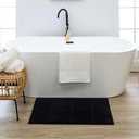 Mohawk Home Sanctuary Casual Solid Black 1' 8" X 2' 10" Bath Mat Perfect for Bathroom