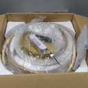 Modern Gold LED Chandeliers, 3-Color Dimmable Pendant Light for Kitchen Island, Dining Room, Living Room, Contemporary Hanging Ceiling Light, Adjustable Height, Perfect for Modern Home Decor.