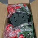 Geraniums Artificial Flowers for Outdoors, 2 Pack Potted Plants Red Faux Geraniums Bush Artificial Topiaries Realistic UV Resistant Fake Flowers Plants for Planters Outside Gardens Front Door Indoor